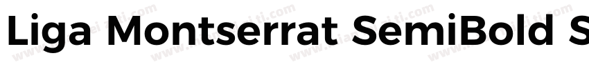 Liga Montserrat SemiBold SemiBold字体转换